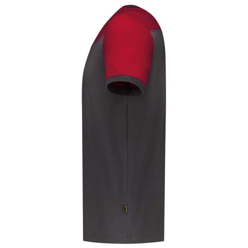 TRICORP 102006 T-Shirt Bicolor Naden darkgrey-red
