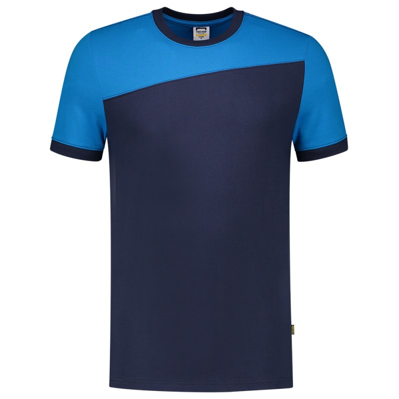 TRICORP 102006 T-Shirt Bicolor Naden ink-turquoise
