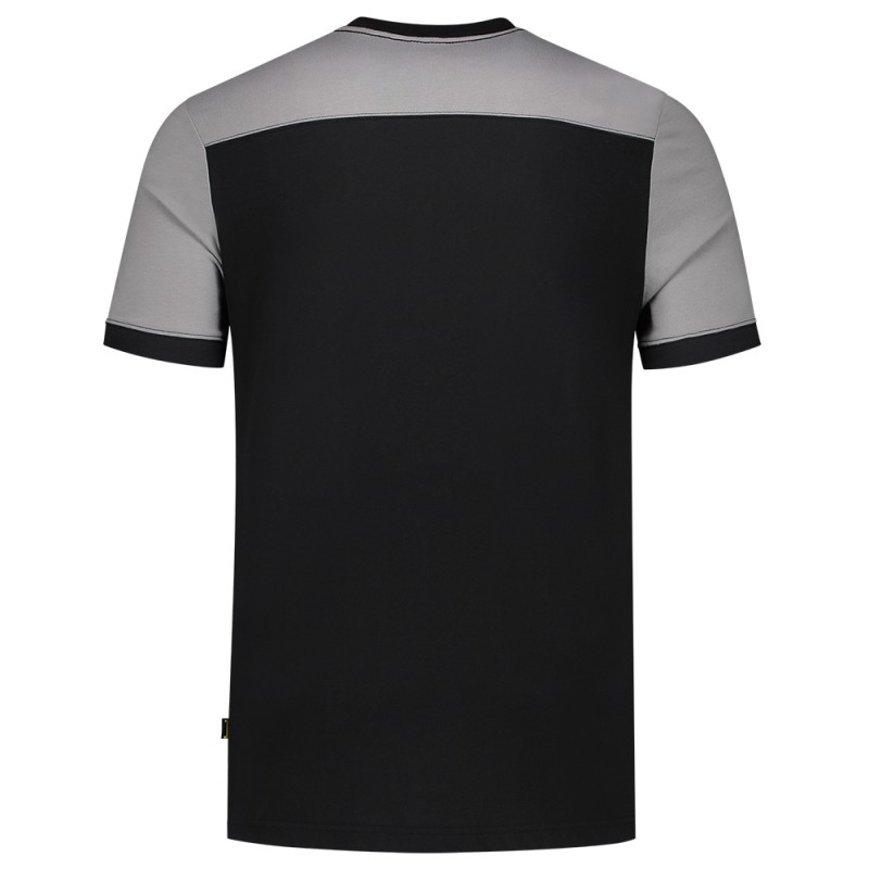 TRICORP 102006 T-Shirt Bicolor Naden black-grey TRICORP 102006 T-Shirt Bicolor Naden black-grey