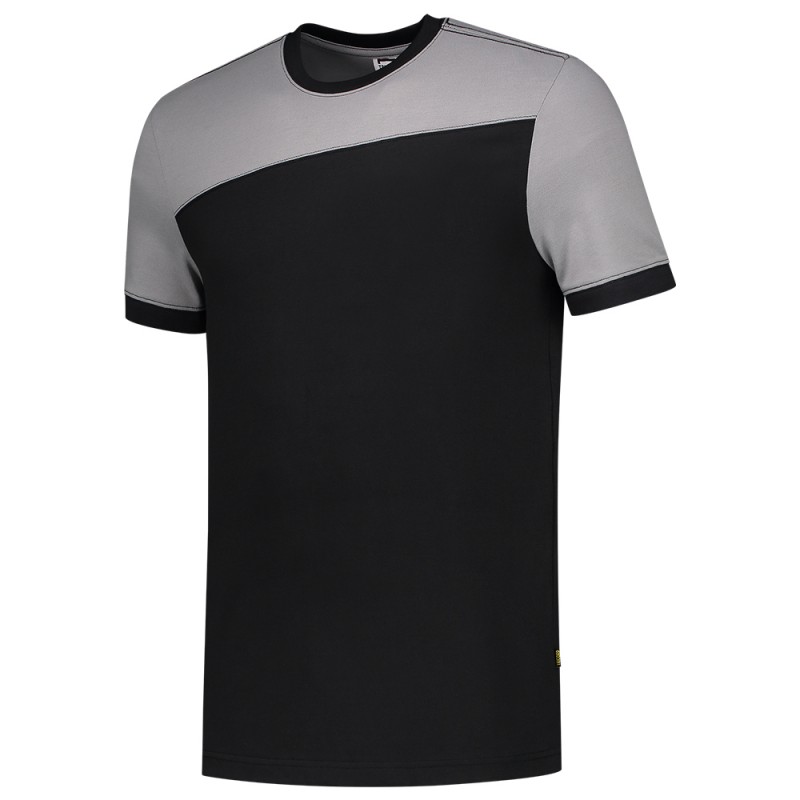 TRICORP 102006 T-Shirt Bicolor Naden black-grey TRICORP 102006 T-Shirt Bicolor Naden black-grey