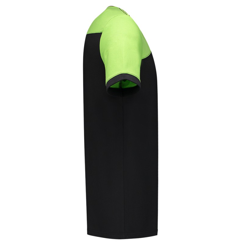TRICORP 102006 T-Shirt Bicolor Naden black-lime
