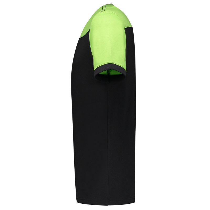TRICORP 102006 T-Shirt Bicolor Naden black-lime