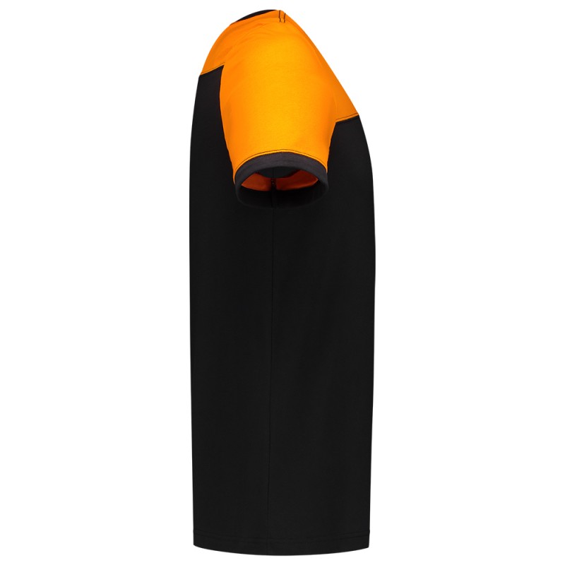 TRICORP 102006 T-Shirt Bicolor Naden black-orange