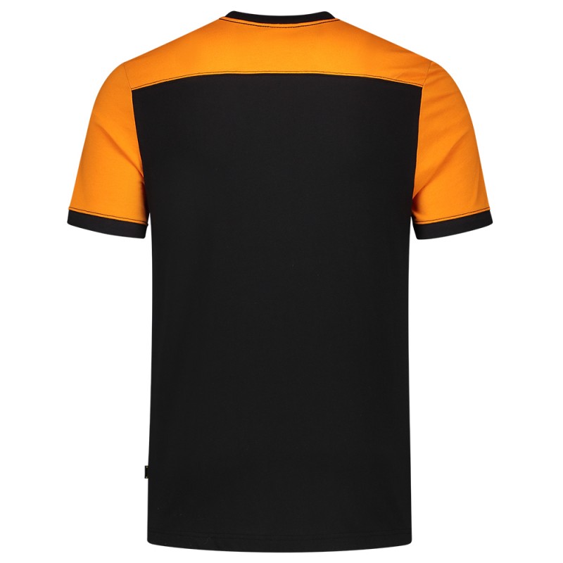 TRICORP 102006 T-Shirt Bicolor Naden black-orange