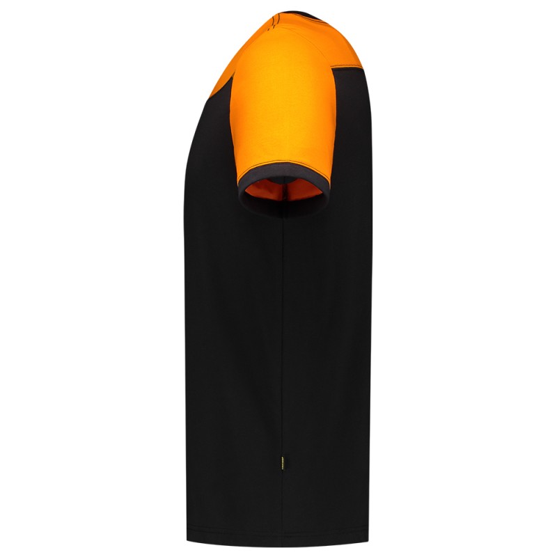 TRICORP 102006 T-Shirt Bicolor Naden black-orange