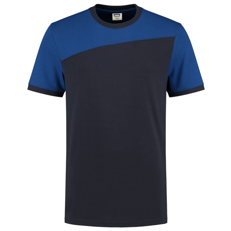 TRICORP 102006 T-Shirt Bicolor Naden navy-royalblue