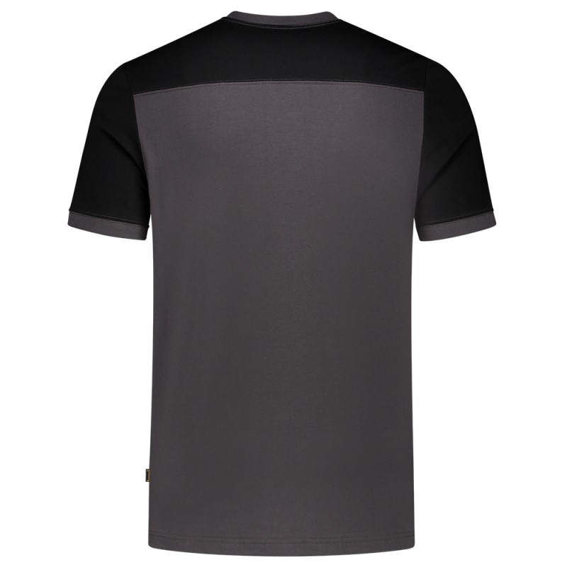 TRICORP 102006 T-Shirt Bicolor Naden darkgrey-black TRICORP 102006 T-Shirt Bicolor Naden darkgrey-black