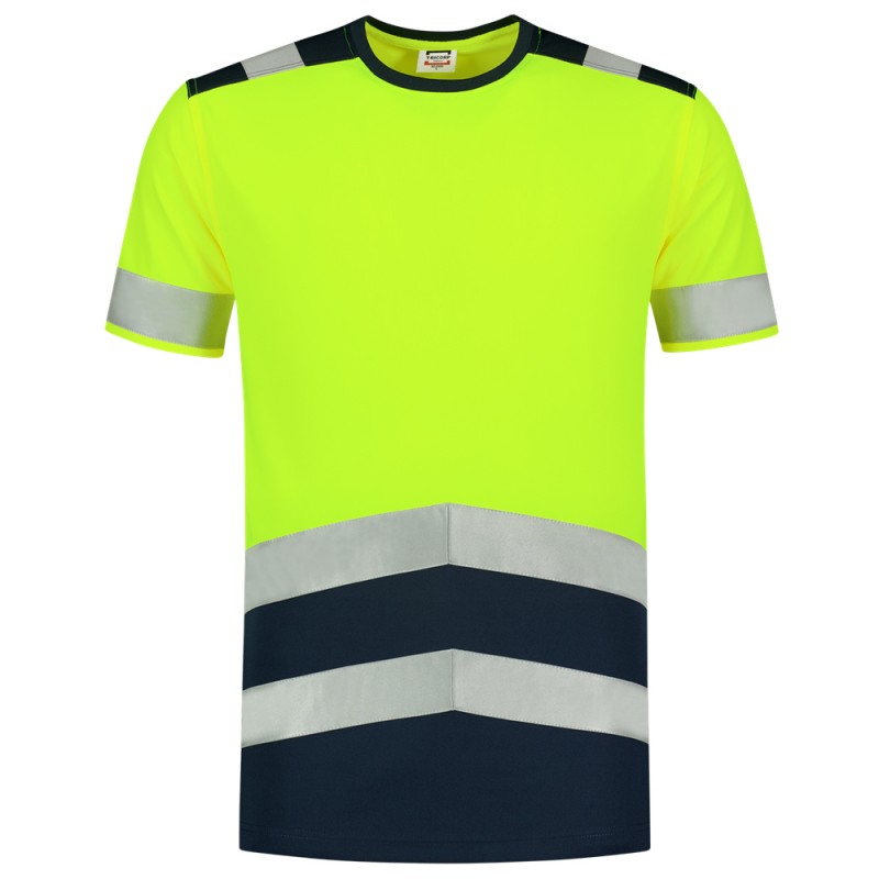 TRICORP 103006 T-Shirt High Vis Bicolor fluor geel/ink