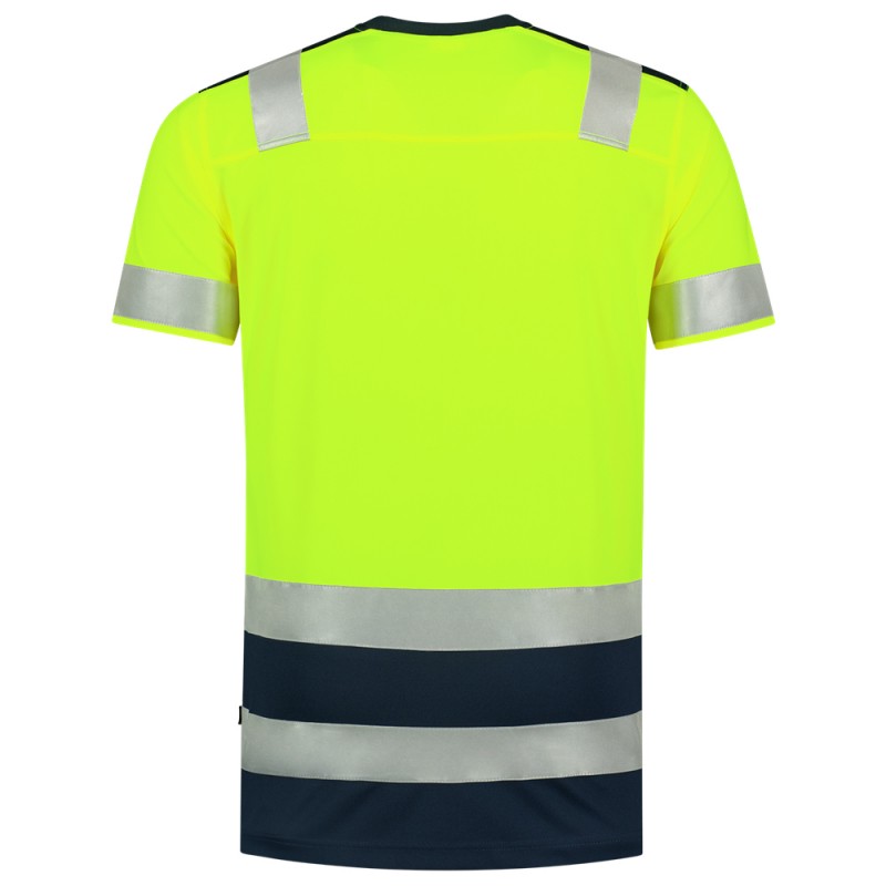 TRICORP 103006 T-Shirt High Vis Bicolor fluor geel/ink