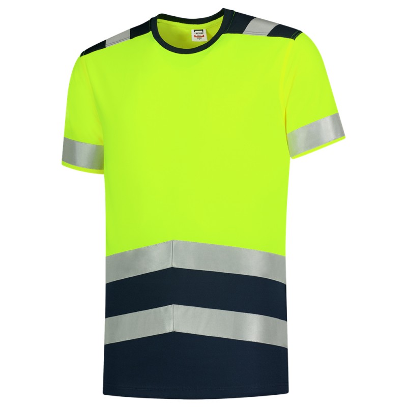 TRICORP 103006 T-Shirt High Vis Bicolor fluor geel/ink