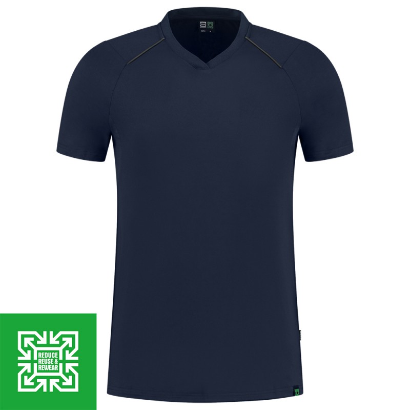 TRICORP 102701 T-shirt V-hals RE2050 ink