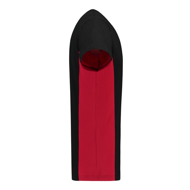 TRICORP 102002/TT2000 T-Shirt Bicolor Borstzak black-red