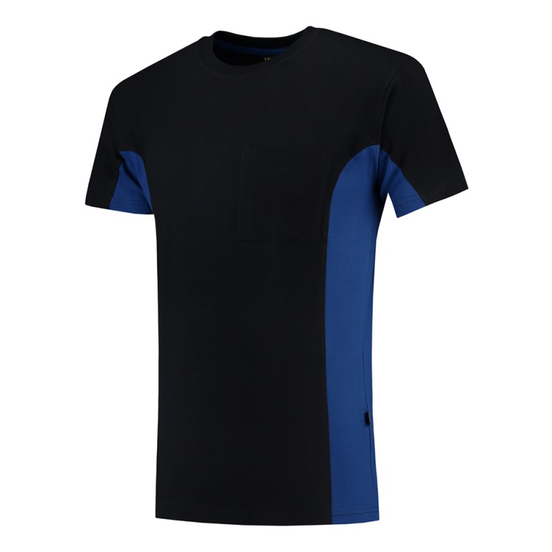 TRICORP 102002/TT2000 T-Shirt Bicolor Borstzak navy-royalblue