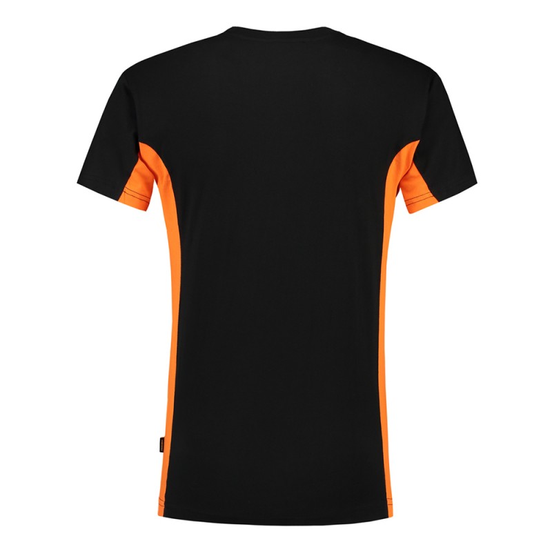 TRICORP 102002/TT2000 T-Shirt Bicolor Borstzak black-orange