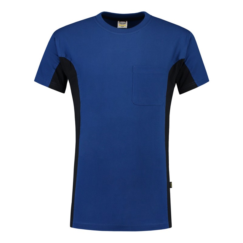 TRICORP 102002/TT2000 T-Shirt Bicolor Borstzak royalblue-navy
