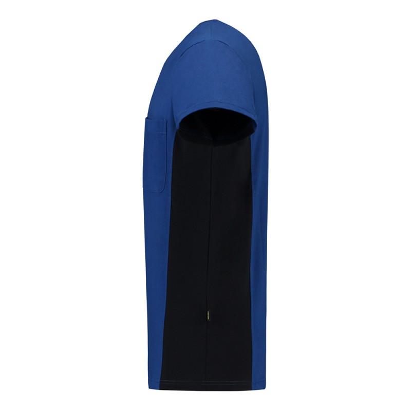 TRICORP 102002/TT2000 T-Shirt Bicolor Borstzak royalblue-navy