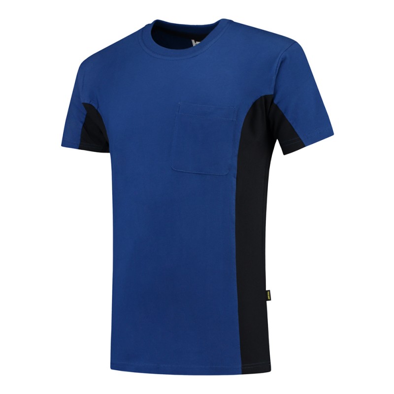 TRICORP 102002/TT2000 T-Shirt Bicolor Borstzak royalblue-navy