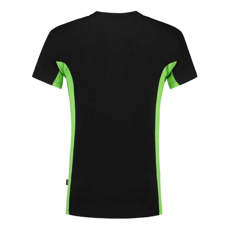 TRICORP 102002/TT2000 T-Shirt Bicolor Borstzak black-lime