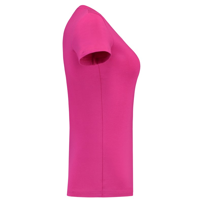 TRICORP 101008/TVT190 T-Shirt V Hals SlimFit Dames fuchsia