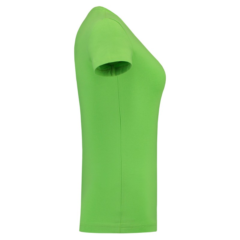 TRICORP 101008/TVT190 T-Shirt V Hals SlimFit Dames lime