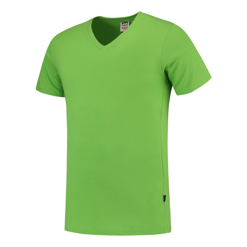 TRICORP 101005/TFV160 T-Shirt V Hals SlimFit lime