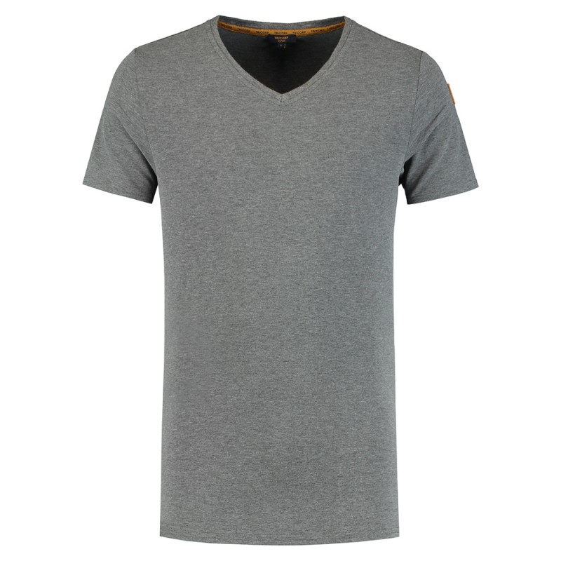 TRICORP 104003 T-Shirt Premium V Hals Heren stonemel