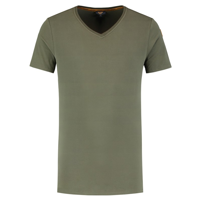 TRICORP 104003 T-Shirt Premium V Hals Heren army