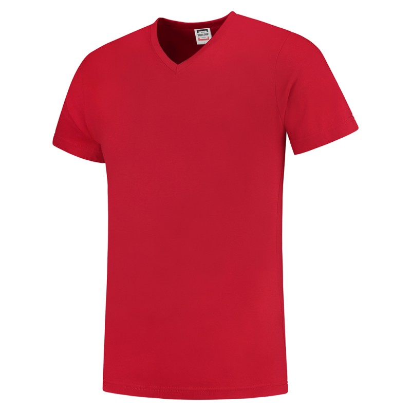 TRICORP 101005/TFV160 T-Shirt V Hals SlimFit red