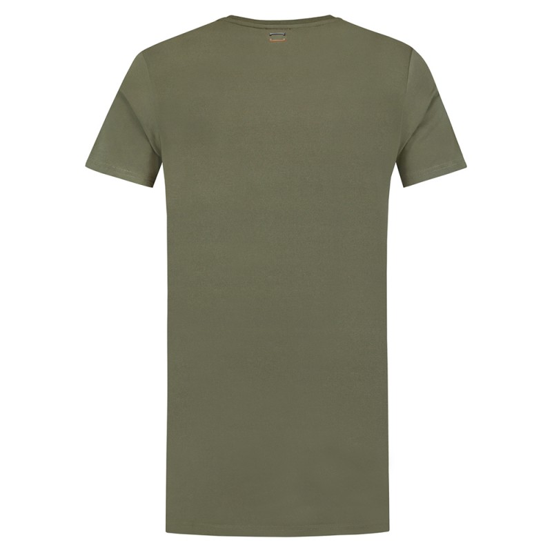 TRICORP 104001 T-Shirt Premium Heren Lang Army OUTLET