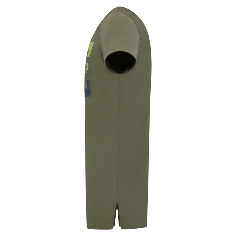 TRICORP 104001 T-Shirt Premium Heren Lang Army OUTLET