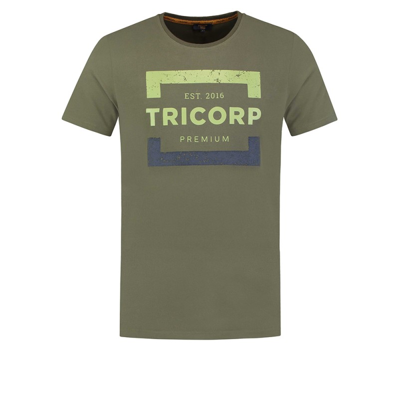 TRICORP 104007 T-Shirt Premium Heren army