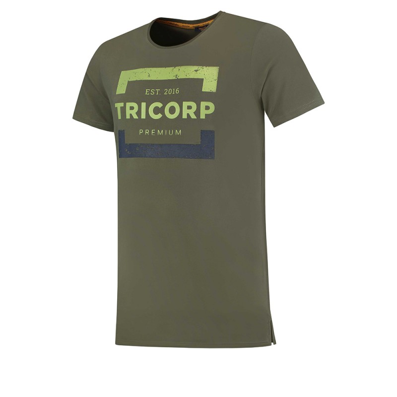 TRICORP 104007 T-Shirt Premium Heren army