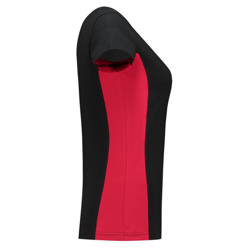 TRICORP 102003 T-Shirt Bicolor Dames black-red TRICORP 102003 T-Shirt Bicolor Dames black-red