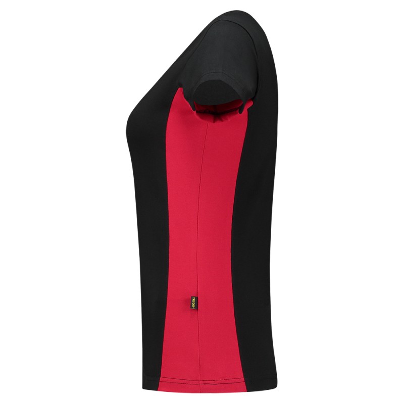 TRICORP 102003 T-Shirt Bicolor Dames black-red TRICORP 102003 T-Shirt Bicolor Dames black-red