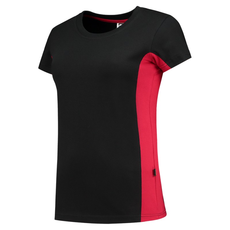 TRICORP 102003 T-Shirt Bicolor Dames black-red TRICORP 102003 T-Shirt Bicolor Dames black-red
