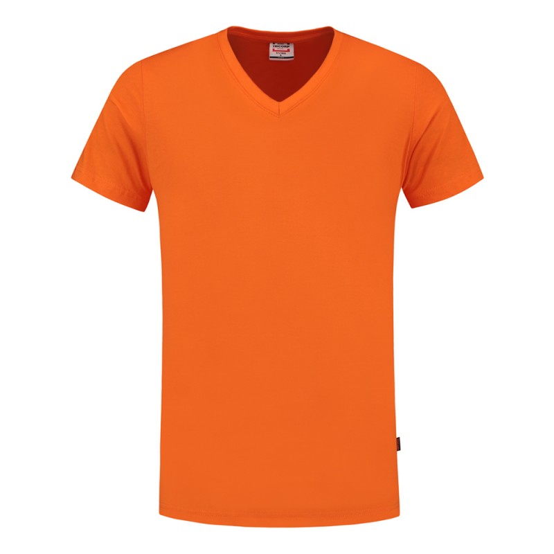 TRICORP 101005/TFV160 T-Shirt V Hals SlimFit orange