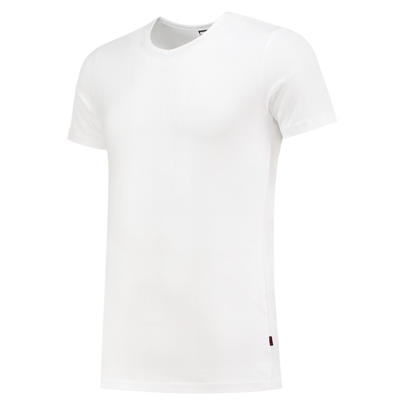TRICORP 101012 T-Shirt Elastaan SlimFit V Hals white
