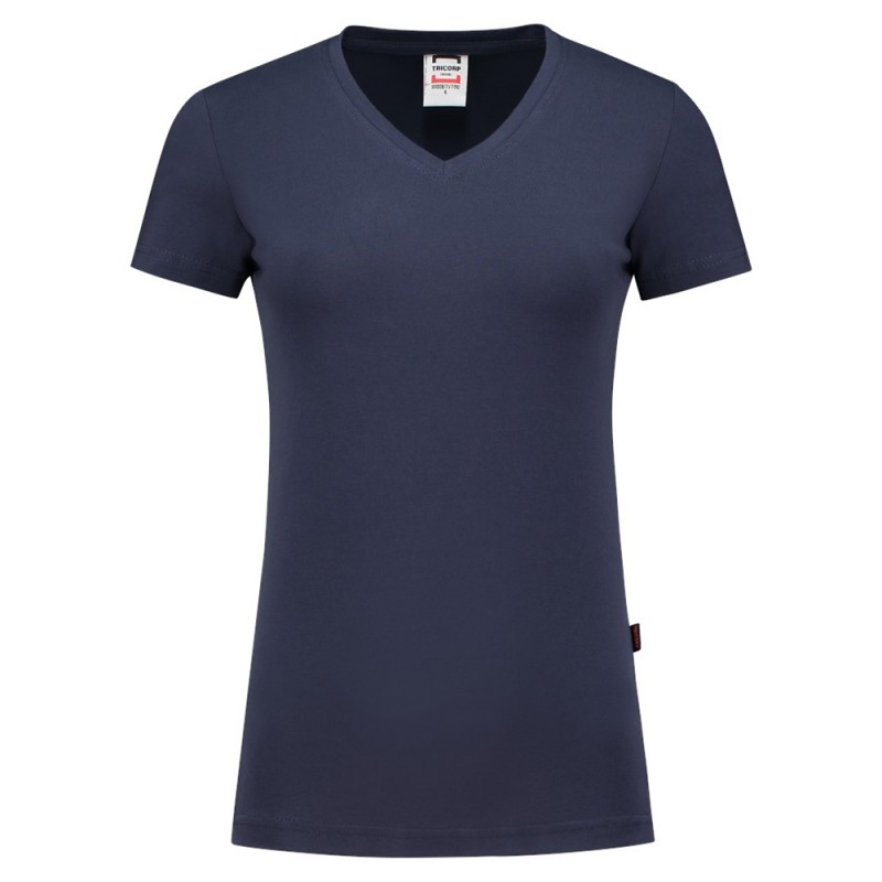 TRICORP 101008/TVT190 T-Shirt V Hals SlimFit Dames ink