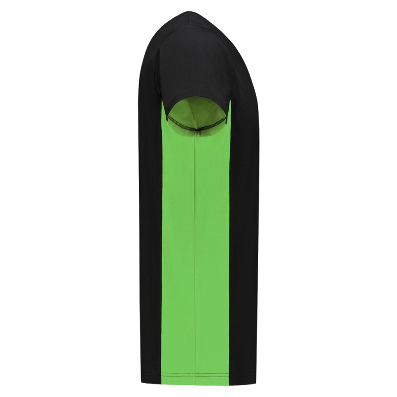 TRICORP 102004 T-Shirt Bicolor black-lime TRICORP 102004 T-Shirt Bicolor black-lime