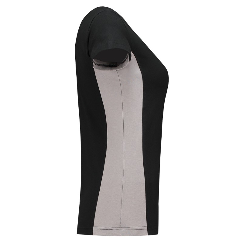 TRICORP 102003 T-Shirt Bicolor Dames black-grey TRICORP 102003 T-Shirt Bicolor Dames black-grey