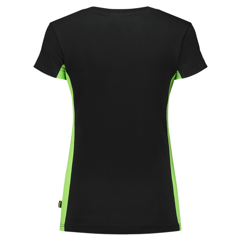TRICORP 102003 T-Shirt Bicolor Dames black-lime TRICORP 102003 T-Shirt Bicolor Dames black-lime