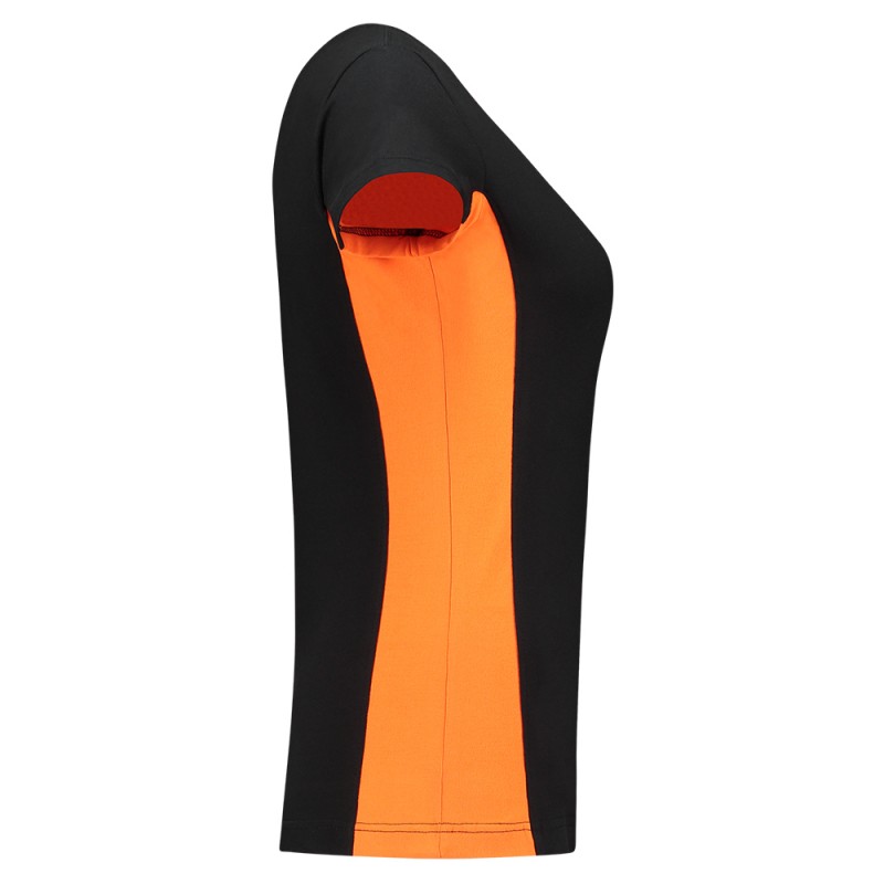 TRICORP 102003 T-Shirt Bicolor Dames black-orange TRICORP 102003 T-Shirt Bicolor Dames black-orange