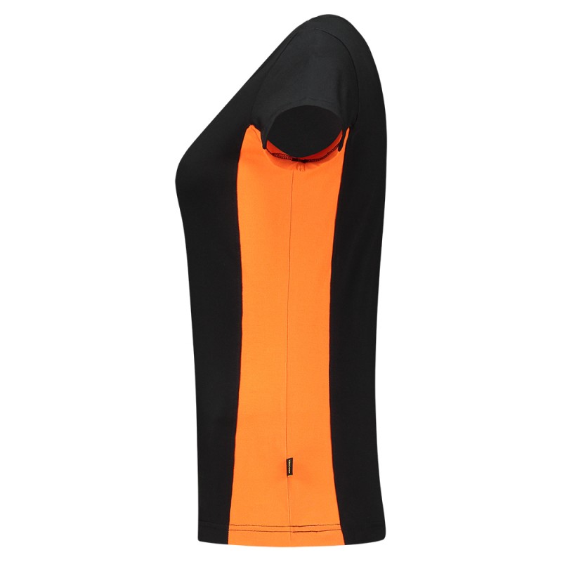 TRICORP 102003 T-Shirt Bicolor Dames black-orange TRICORP 102003 T-Shirt Bicolor Dames black-orange