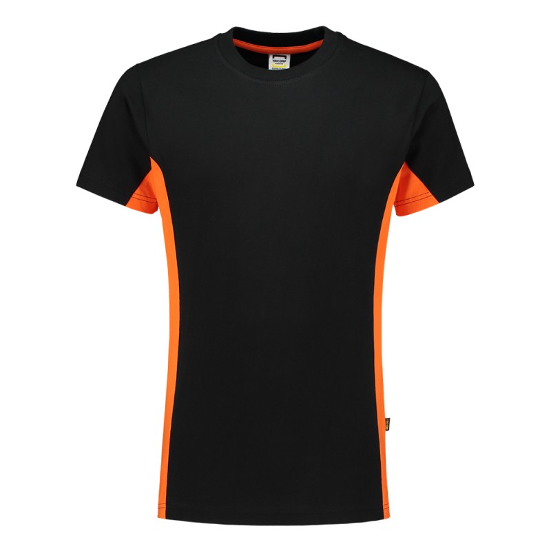 TRICORP 102004 T-Shirt Bicolor black-orange
