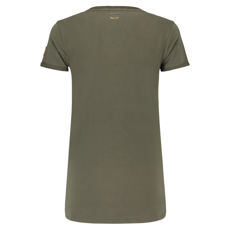 TRICORP 104006 T-Shirt Premium V Hals Dames army