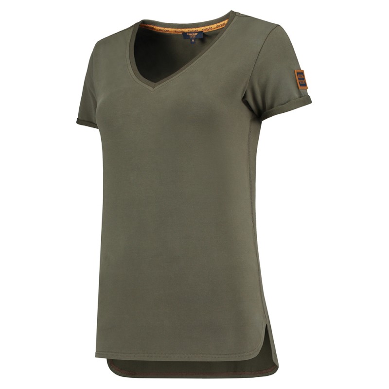 TRICORP 104006 T-Shirt Premium V Hals Dames army TRICORP 104006 T-Shirt Premium V Hals Dames army