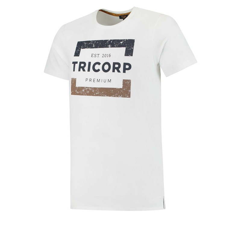 TRICORP 104007 T-Shirt Premium Heren white TRICORP 104007 T-Shirt Premium Heren white