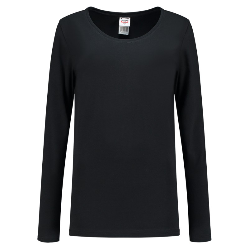 TRICORP 101010 T-Shirt Lange Mouw Dames black