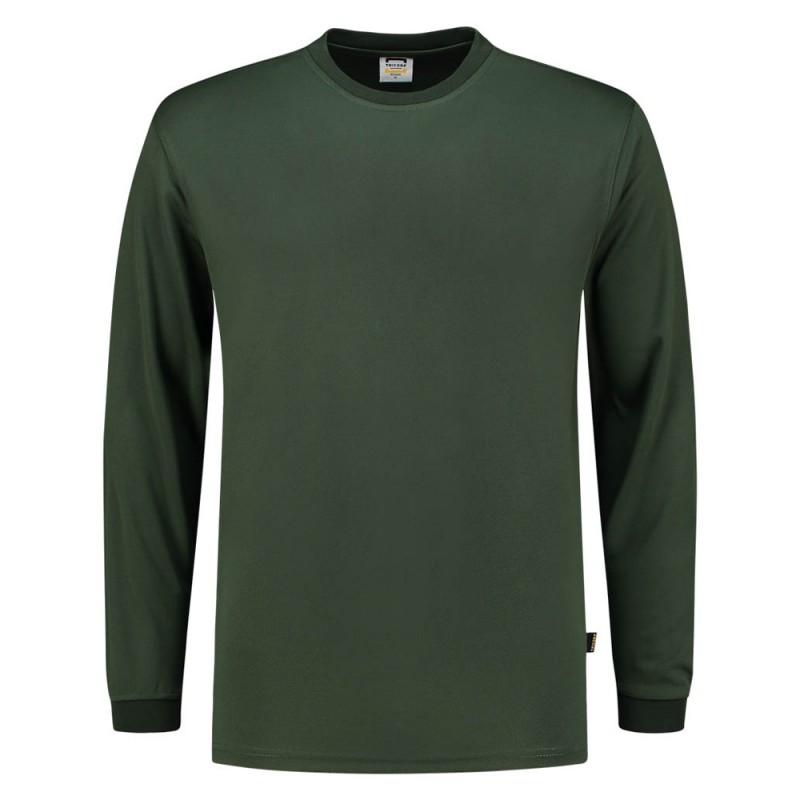 TRICORP 102005 T-Shirt UV Block Cooldry Lange Mouw bottlegreen