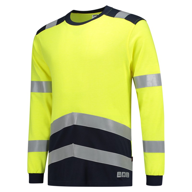 TRICORP 103003 T-Shirt Multinorm Bicolor fluor yellow-ink